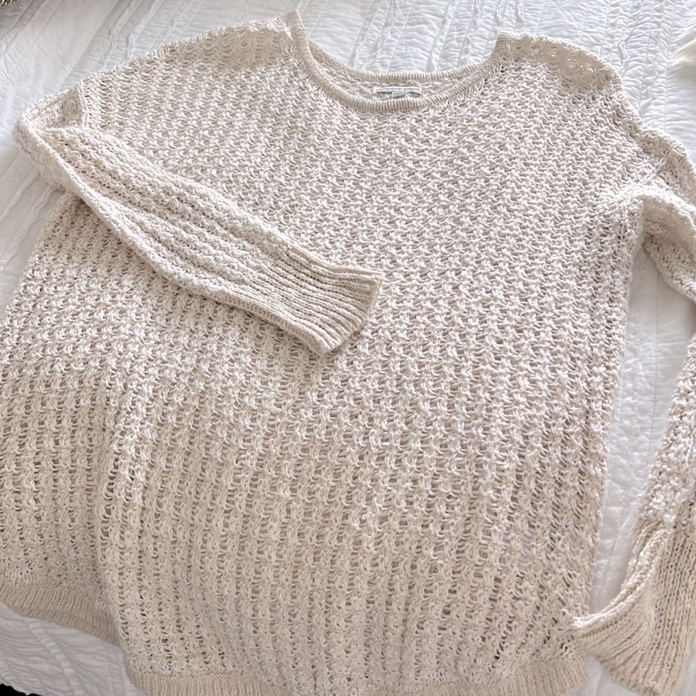 Cream knit sweater